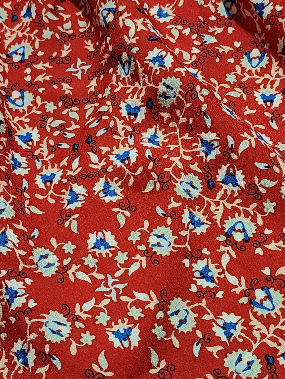 Max Studio Red Floral Tiered Maxi Dress - Picture 4 of 10